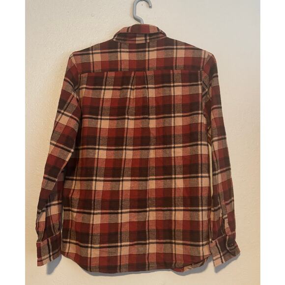 Brixton Button Up Flannel Shirt Medium Workwear Grunge Cabin Cabincore Forklore - Picture 2 of 5